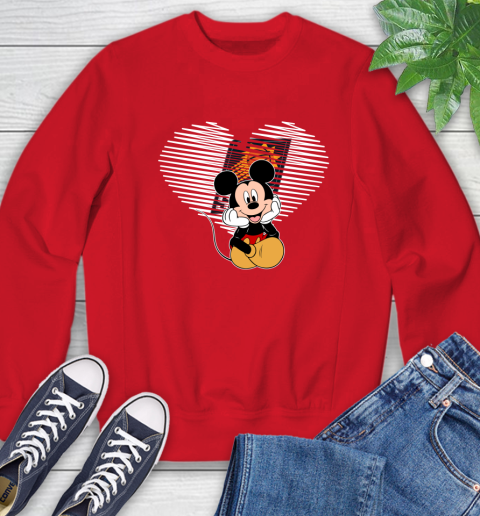 NBA Phoenix Suns The Heart Mickey Mouse Disney Basketball Sweatshirt 10