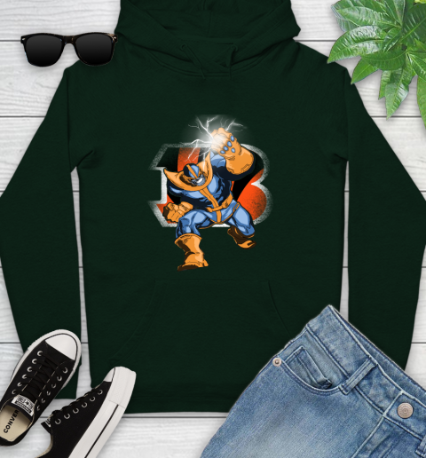 Cincinnati Bengals NFL Football Thanos Avengers Infinity War Marvel Youth Hoodie 14
