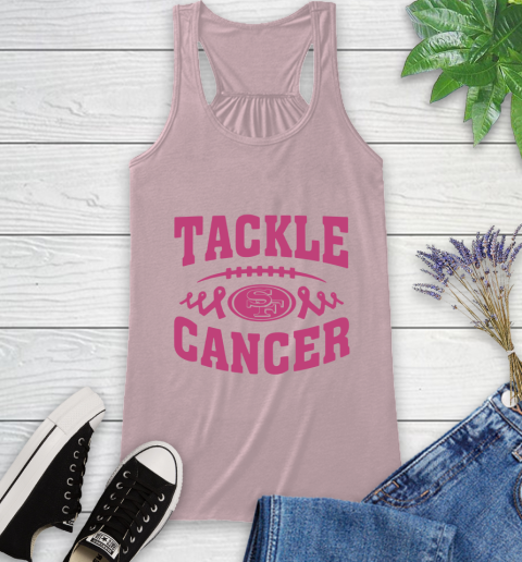 San Francisco 49ers Tackle Breast Cancer Racerback Tank 11