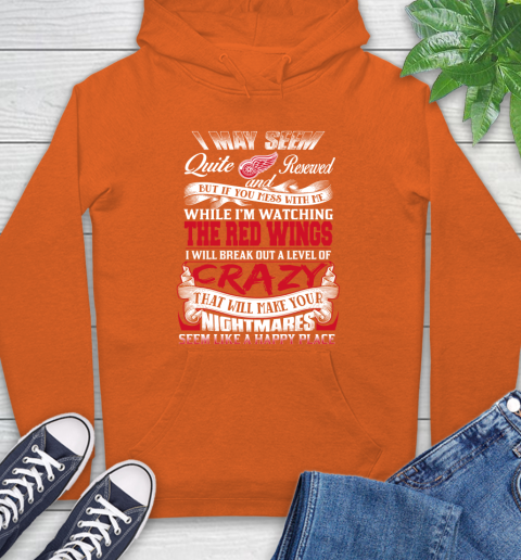 Detroit Red Wings NHL Hockey Don't Mess With Me While I'm Watching My Team Hoodie 4