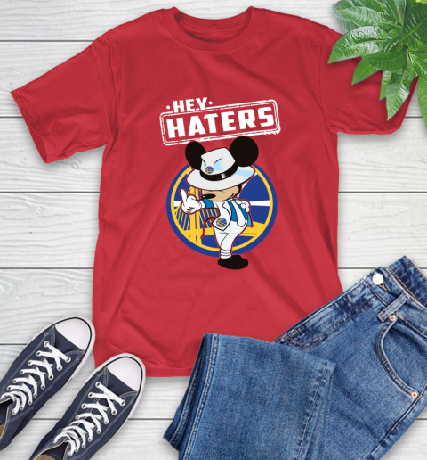 NBA Hey Haters Mickey Basketball Sports Golden State Warriors T-Shirt 11