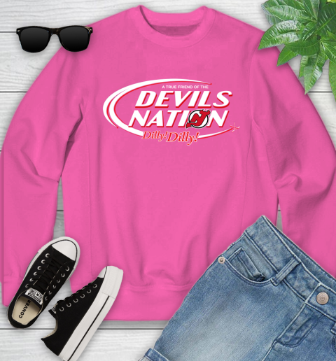 NHL A True Friend Of The New Jersey Devils Dilly Dilly Hockey Sports Youth Sweatshirt 6