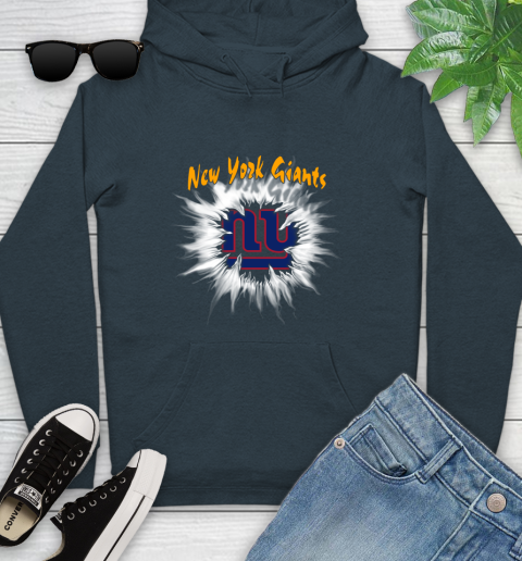 New York Giants NFL Football Adoring Fan Rip Sports Youth Hoodie 10