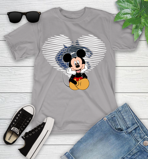 NHL Vancouver Canucks The Heart Mickey Mouse Disney Hockey Youth T-Shirt 4