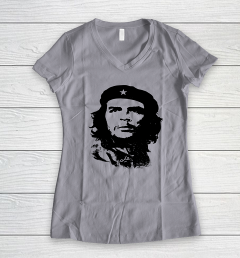 Che Shirt Guevara Viva La Revolucion Revolution Women's V-Neck T-Shirt 2
