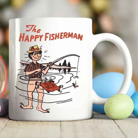The Happy Fisherman Ceramic Mug 11oz