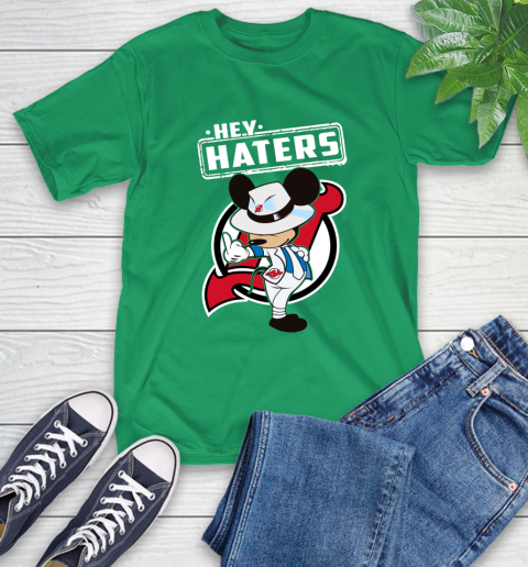 NHL Hey Haters Mickey Hockey Sports New Jersey Devils T-Shirt 7