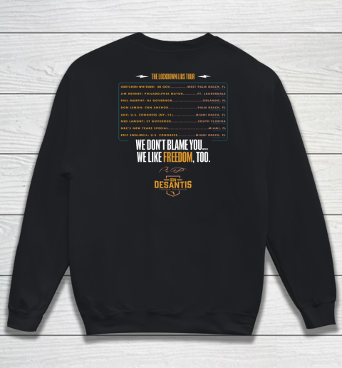 Escape To Florida Shirt Ron DeSantis (Print on front and back) Sweatshirt 19