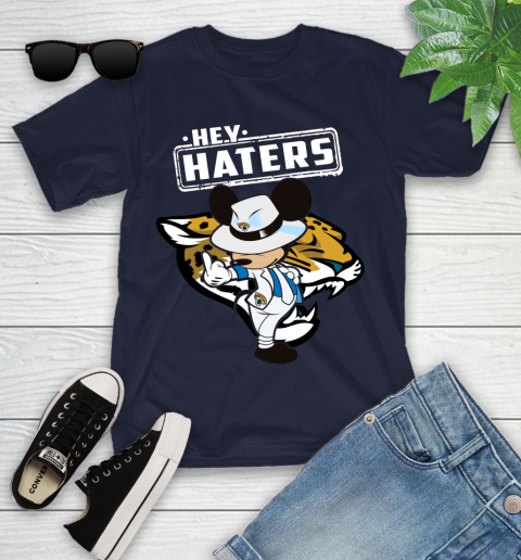 NFL Hey Haters Mickey Football Sports Jacksonville Jaguars Youth T-Shirt 2