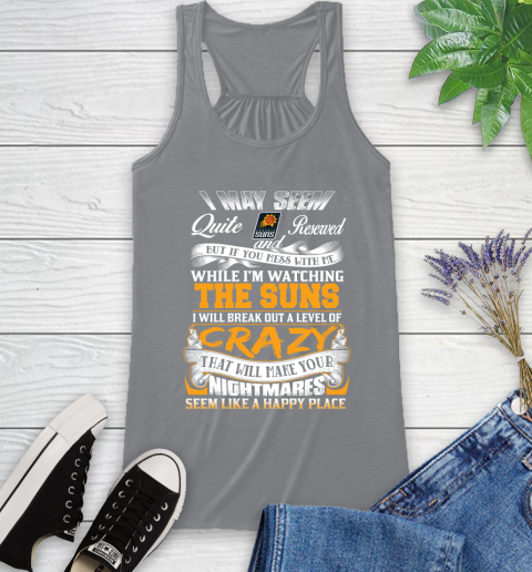Phoenix Suns NBA Basketball Don't Mess With Me While I'm Watching My Team Racerback Tank 4