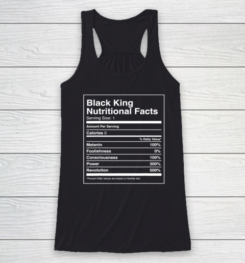 Black King Nutritional Facts Black Pride Racerback Tank