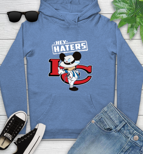 NFL Hey Haters Mickey Football Sports Kansas City Chiefs Youth Hoodie 13