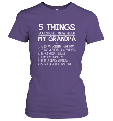 Christmas Grandpa Shirts 5 Things You Should Know About My Grandpa Women Tee