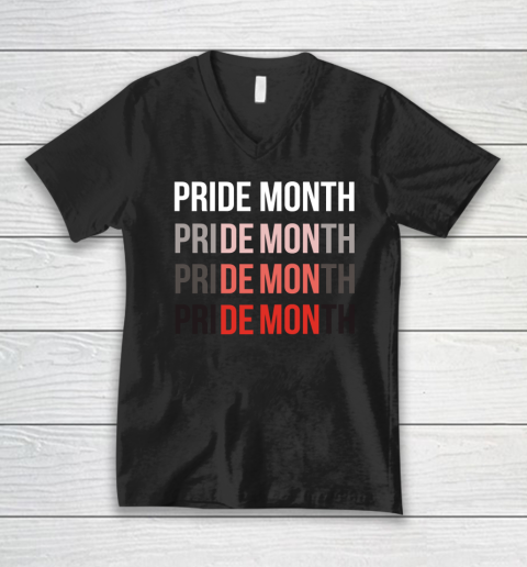 Pride Month Demon V-Neck T-Shirt
