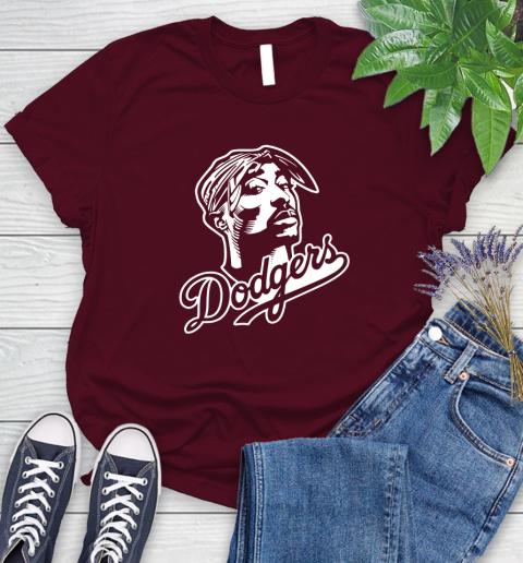 Tupac Dodgers Women's T-Shirt 7