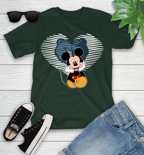 NBA Memphis Grizzlies The Heart Mickey Mouse Disney Basketball Youth T-Shirt 5