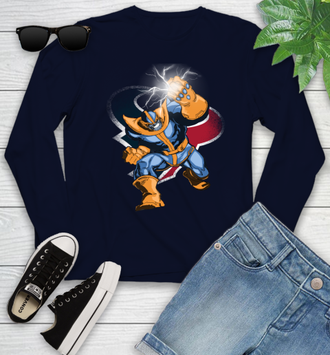 Houston Texans NFL Football Thanos Avengers Infinity War Marvel Youth Long Sleeve 2