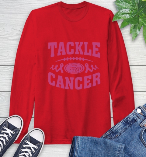 San Francisco 49ers Tackle Breast Cancer Long Sleeve T-Shirt 10