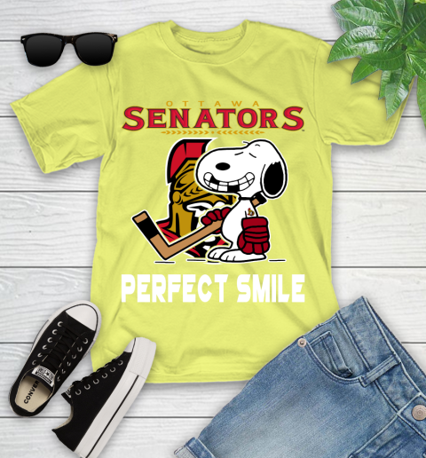 NHL New York Rangers Snoopy Perfect Smile The Peanuts Movie Hockey T Shirt Youth T-Shirt 10