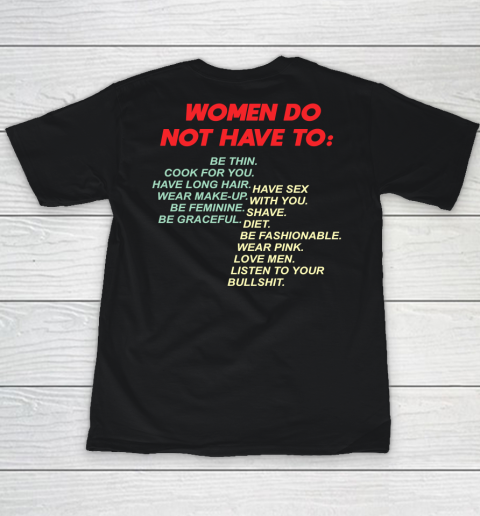 Women Do Not Have To Be Thin Cook For You Youth T-Shirt
