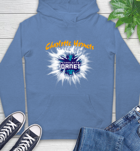 Charlotte Hornets NBA Basketball Rip Sports Hoodie - Image 12