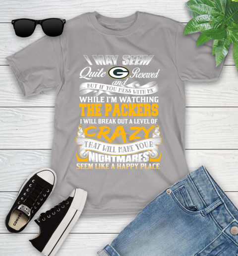 Green Bay Packers NFL Football Don't Mess With Me While I'm Watching My Team Youth T-Shirt 4