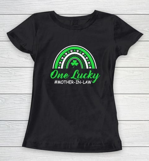 Rainbow One Lucky Mother in law St Patricks Day Gift Women's T-Shirt