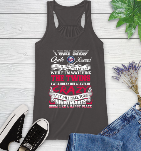 Minnesota Twins MLB Baseball Don't Mess With Me While I'm Watching My Team Racerback Tank 11