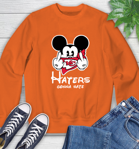 NFL Kansas City Chiefs Haters Gonna Hate Mickey Mouse Disney Football T Shirt_000 Sweatshirt 3