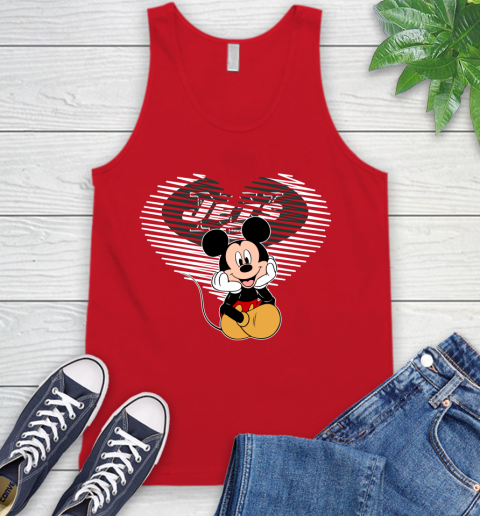 NFL New York Jets The Heart Mickey Mouse Disney Football T Shirt_000 Tank Top 5