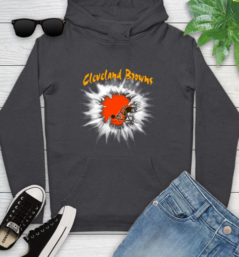 Cleveland Browns NFL Football Adoring Fan Rip Sports Youth Hoodie 8