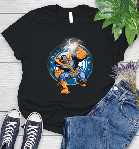 Philadelphia 76ers NBA Basketball Thanos Avengers Infinity War Marvel Women's T-Shirt