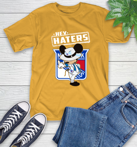 NHL Hey Haters Mickey Hockey Sports New York Rangers T-Shirt 2