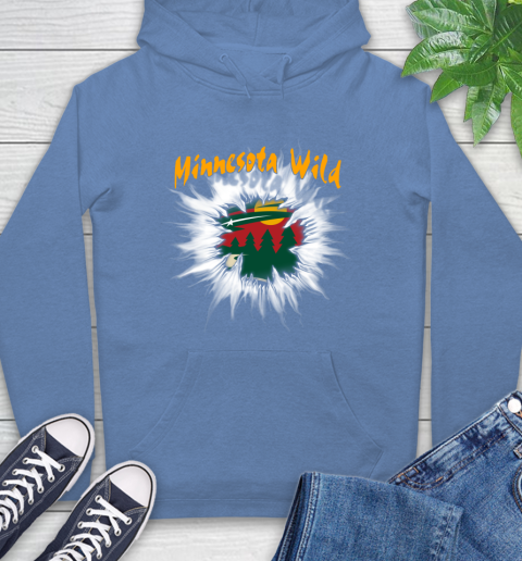 Minnesota Wild NHL Hockey Adoring Fan Rip Sports Hoodie 11