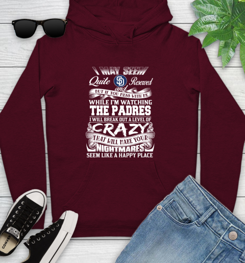 San Diego Padres MLB Baseball Don't Mess With Me While I'm Watching My Team Youth Hoodie 7