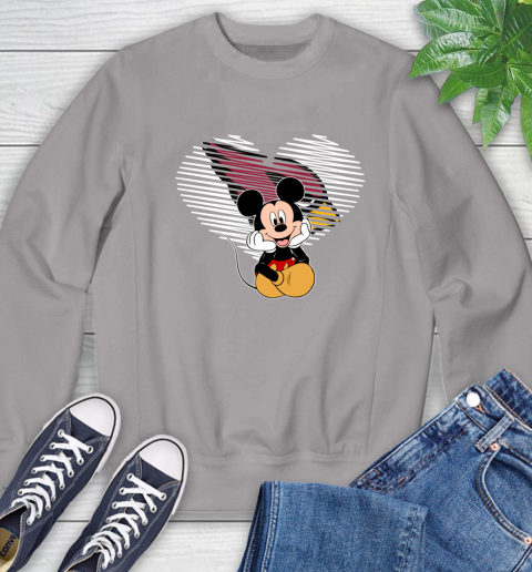 NFL Arizona Cardinals The Heart Mickey Mouse Disney Football T Shirt_000 Sweatshirt 5