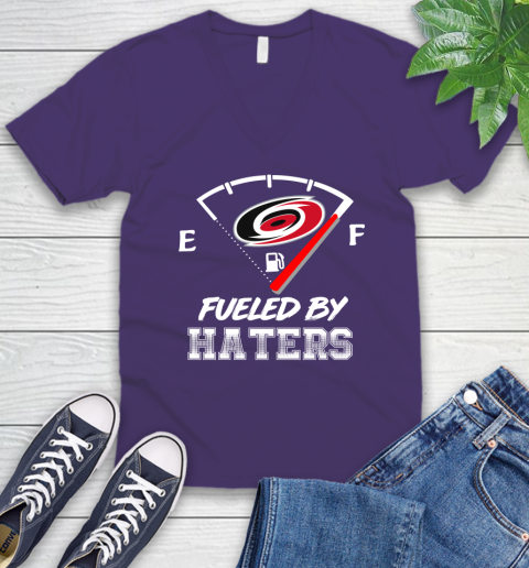 Carolina Hurricanes NHL Hockey Fueled By Haters Sports V-Neck T-Shirt 9