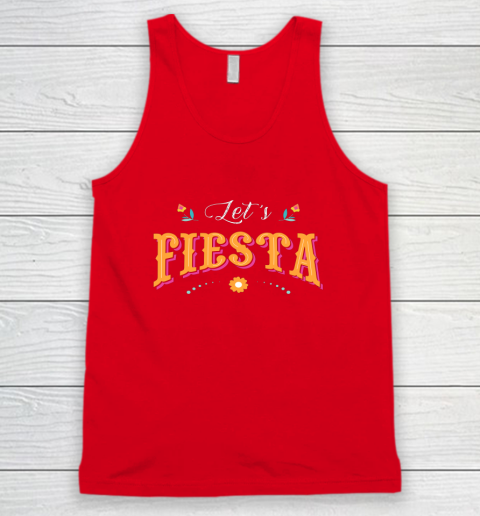 Cinco De Mayo Party Lets Fiesta Mexican Typography Tank Top 4