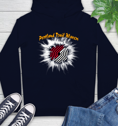 Portland Trail Blazers NBA Basketball Rip Sports Hoodie 3