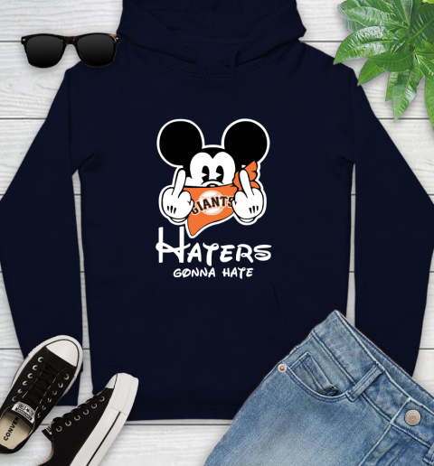 MLB San Francisco Giants Haters Gonna Hate Mickey Mouse Disney Baseball T Shirt_000 Youth Hoodie 3