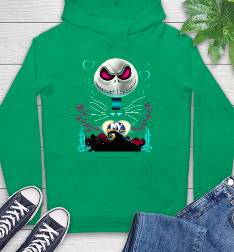 NHL New York Islanders Jack Skellington Sally The Nightmare Before Christmas Hockey Hoodie 8