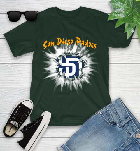 San Diego Padres MLB Baseball Adoring Fan Rip Sports Youth T-Shirt 5