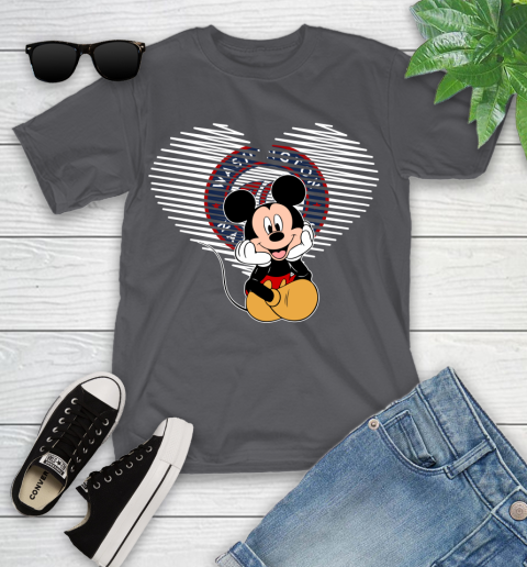 MLB Washington Nationals The Heart Mickey Mouse Disney Baseball T Shirt_000 Youth T-Shirt 6