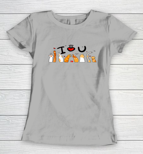 Cute This Is My Valentine Pajama Cat Valentines Day Women's T-Shirt 7