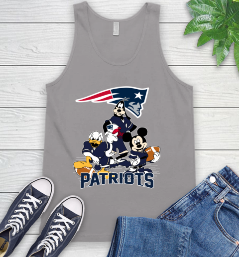NFL New England Patriots Mickey Mouse Donald Duck Goofy Football Shirt Tank Top 3
