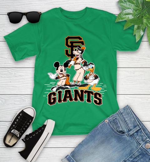 MLB San Francisco Giants Mickey Mouse Donald Duck Goofy Baseball T Shirt Youth T-Shirt 8