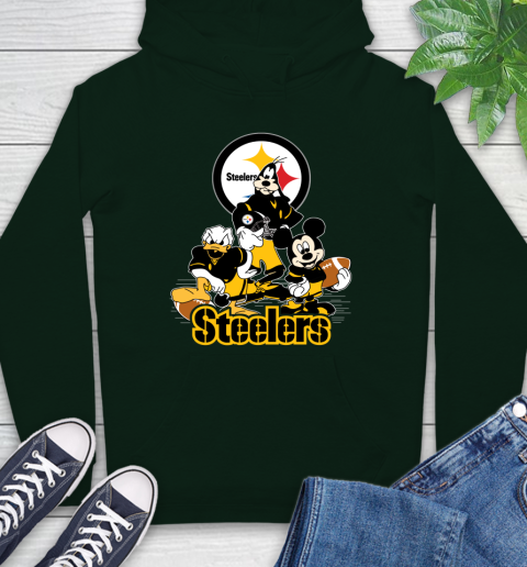 NFL Pittsburgh Steelers Mickey Mouse Donald Duck Goofy Football Shirt Hoodie 12