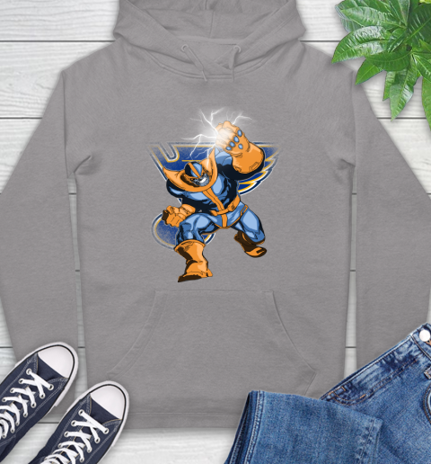 St.Louis Blues NHL Hockey Thanos Avengers Infinity War Marvel Hoodie 6