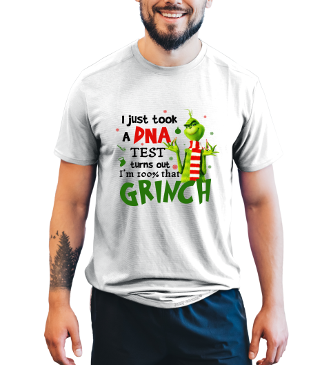 Grinch T Shirt, I Just Took A DNA Test Tshirt, Turn Out I'm 100% That Grinch T Shirt, Christmas Movie Shirt, Christmas Gifts
