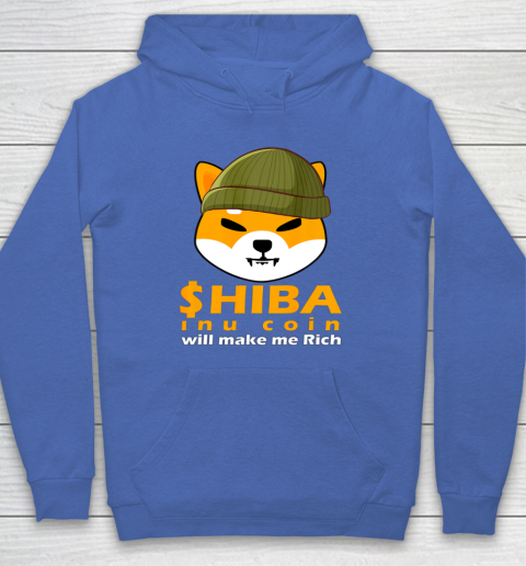 Shiba Will Make Me Rich Vintage Shiba Inu Coin Shiba Army Hoodie 14